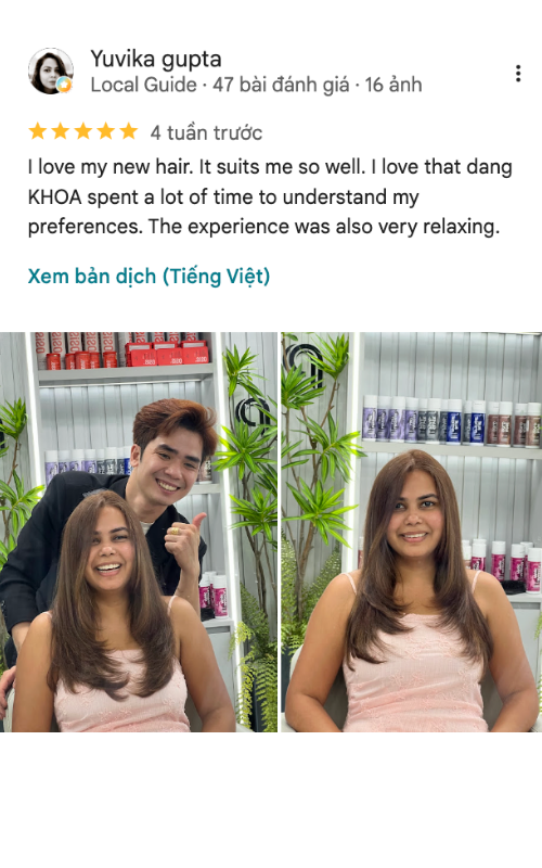 5-star Google review from Yuvika Gupta