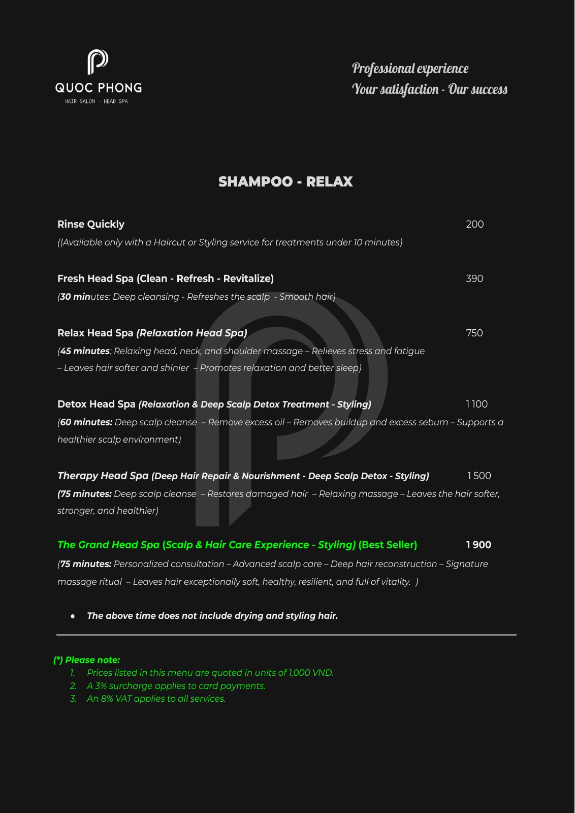 Price list page 4 of 18